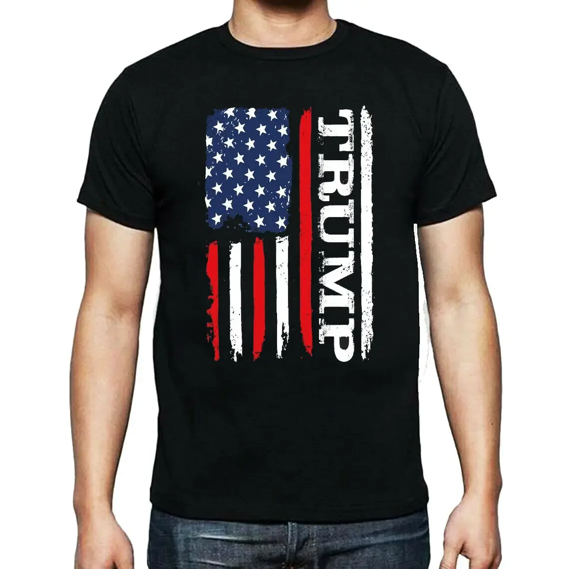 

Donald Trump President 2024 Elections USA Flag T-Shirt 100% Cotton O-Neck Summer Short Sleeve Casual Mens T-shirt Size S-3XL