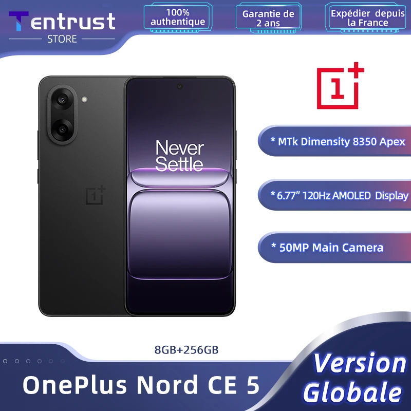 الإصدار العالمي للهاتف الذكي OnePlus Nord CE 5 5G MTk الأبعاد 8350 Apex 6.77 بوصة 120 هرتز شاشة AMOLED كاميرا رئيسية 50 ميجابكسل #1