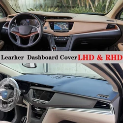 Dashboard Dash Mat Cover Leather Pad Sunshade Anti-UV Protect Carpet Car Accessories For Cadillac XT5 2016 2017 2018 2019 2020