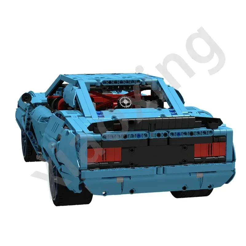 MOC-75495 جديد Supercar SS'68 سيارة رياضية اللبنات نموذج • 2766 أجزاء تعليمية للأطفال أطفال مخصصة لعبة عيد ميلاد هدية #3