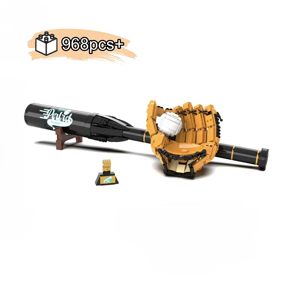 

2025 Baseball Building Blocks Model Toy Creative Desktop DIY Ornament Set Sports Series birthday Halloween Christmas gift 968PCS