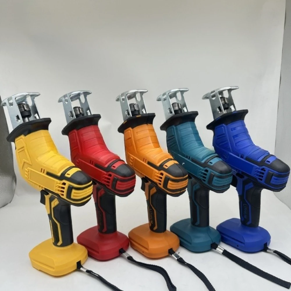 Sierra alternativa eléctrica de mano, sierra de cuchillo de caballo con batería de litio de rescate de emergencia, herramientas de registro pequeñas