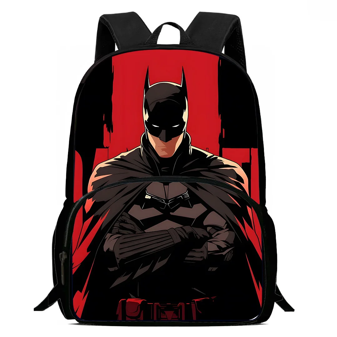 Kids Superhero Batmans Backpacks Boys and Girls Student Birthday Gift Child School Bags Large Capacity Camping Durable Rucksack