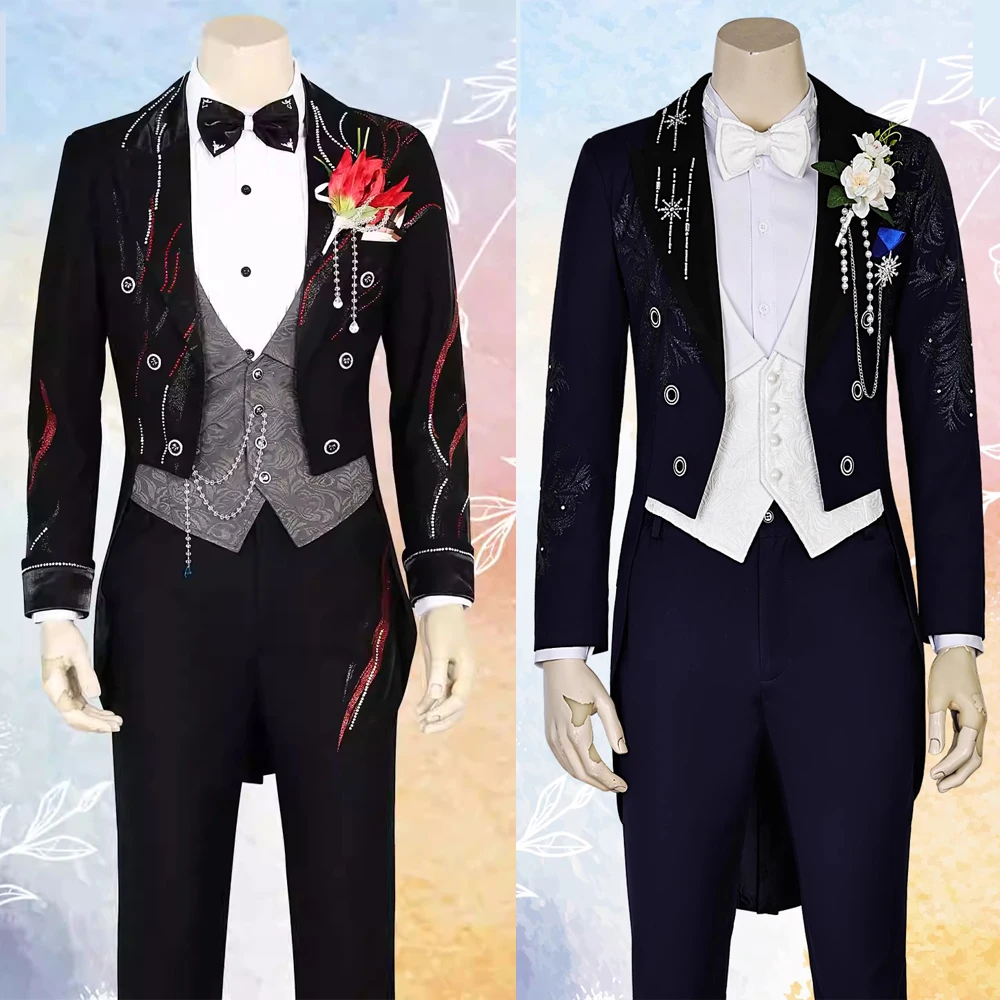 

Game Love And Of Days and Forever Rafayel Zayne Costume Wedding Costume Jacket Shirt Pants Set Halloween Show Suit