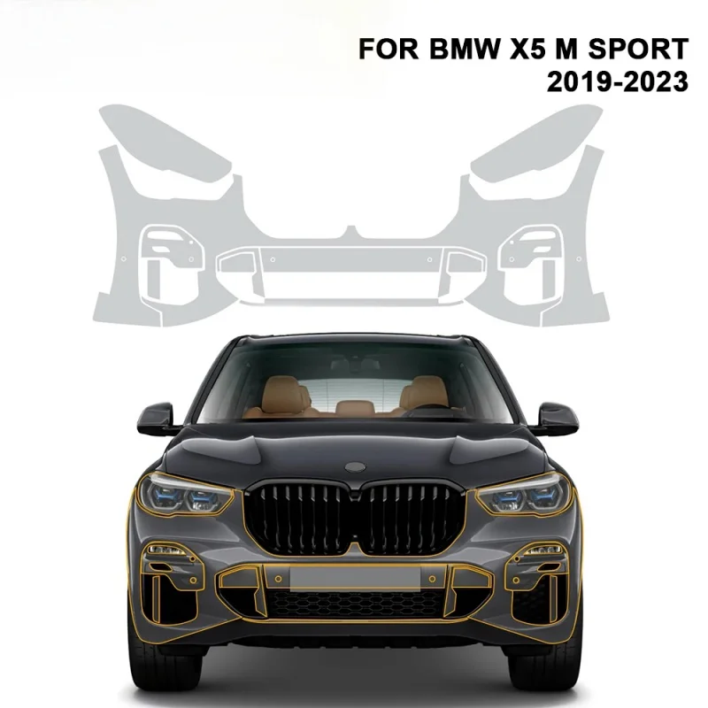 

Защитная пленка из ТПУ для BMW X5 G05 M Sport 2019-2023, передние задние фары, багажник, самовосстанавливающаяся невидимая прозрачная наклейка на корпус