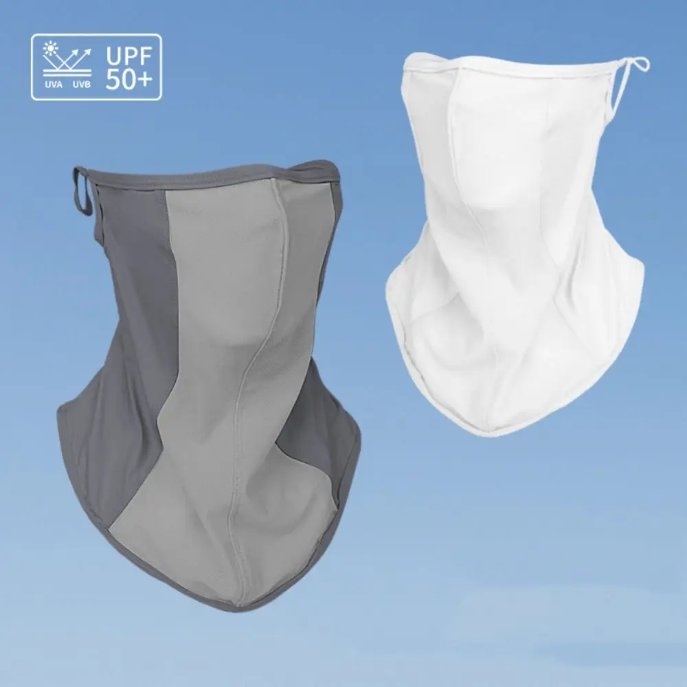 

Ice Silk Ice Silk Face Scarf Thin Sun Protective Breathable Face Mask Comfortable Anti-UV Summer Sunscreen Mask Outdoor Sports