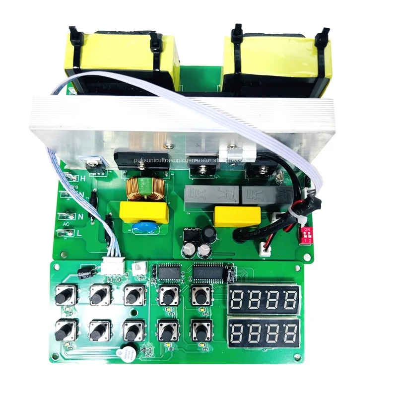 500W Digital Ultrasonic Generator Control Board For Cleaning Machine PCB Board Piezoelectric Transducer