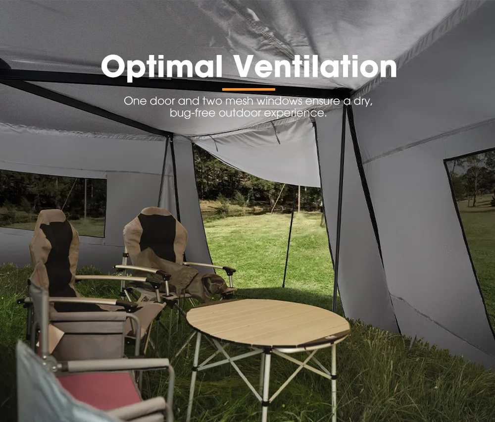 270 Degree Car Side Awning With Side Wall 4wd Outdoor Camping Free Standing 4x4 Awning Tent