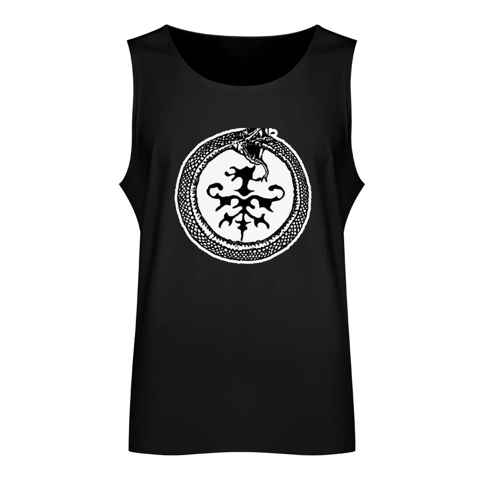 the legend eating tail white snake Tank Top T-shirt Men's gym Men's summer clothes Men's sleeveless