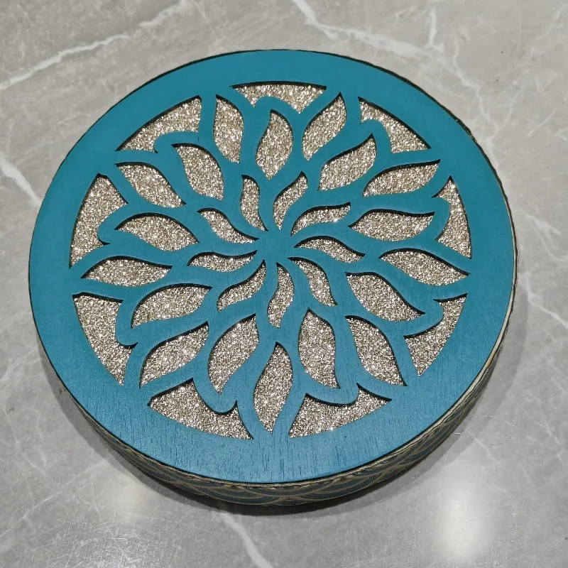 8/10 Inch Stream Drums Yoga Sound Healing Handheld Ocean Drum Portable Carving Decor Hand Drum Percussion Musical Instruments