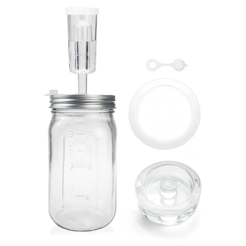 Fermentation Kit 32 Oz, Fermentation Jar, Fermentation Lid, Fermenting Weights And Airlocks