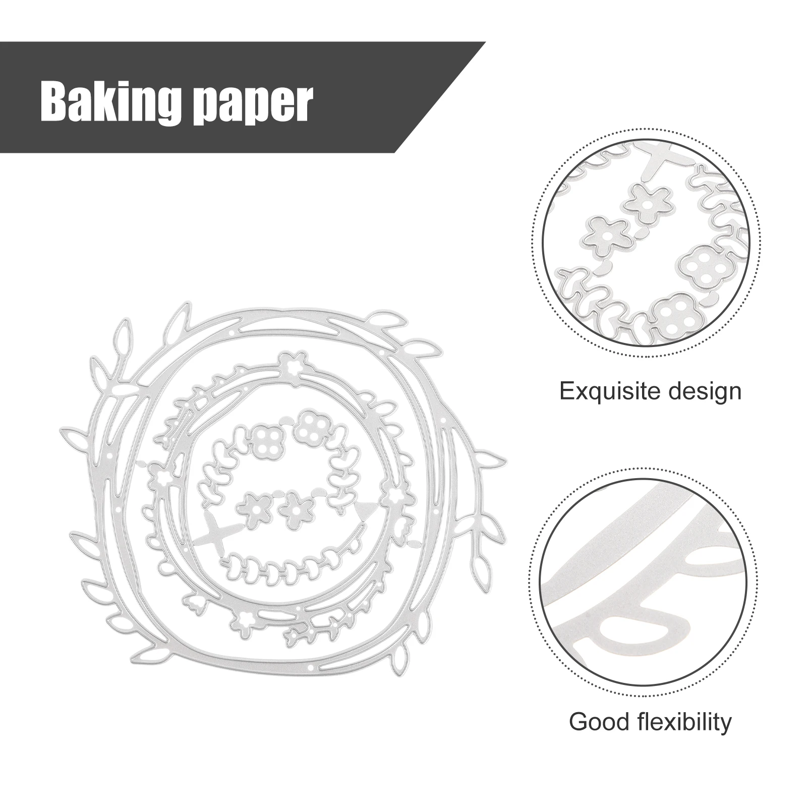 

Diy Wreath Craft Cutting Die For Scrapbook Paper Cards Carbon Steel Metal Template Kids Handmade Diy Craft Stencil Tools