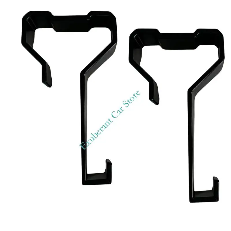 2-Piece Trailer Window Hanging Hook Set, Clip-On No-Drill Hanger for Towels, Clothing, and Daily Drying Use