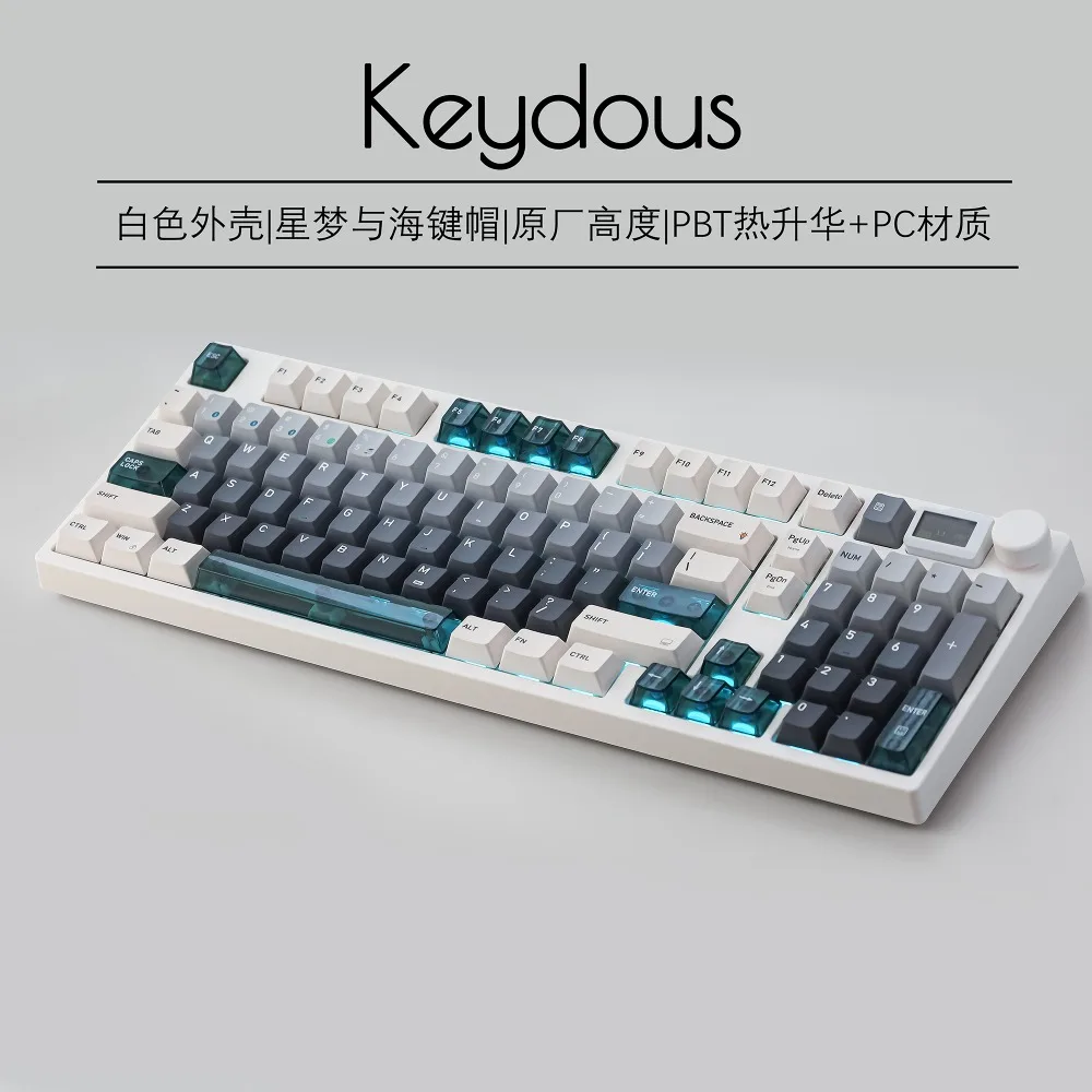 Keydous NJ98-CP V3 Tastiera meccanica Tri-Mode Bluetooth Tastiere magnetiche wireless per e-sport Accessori da gioco con trigger rapido