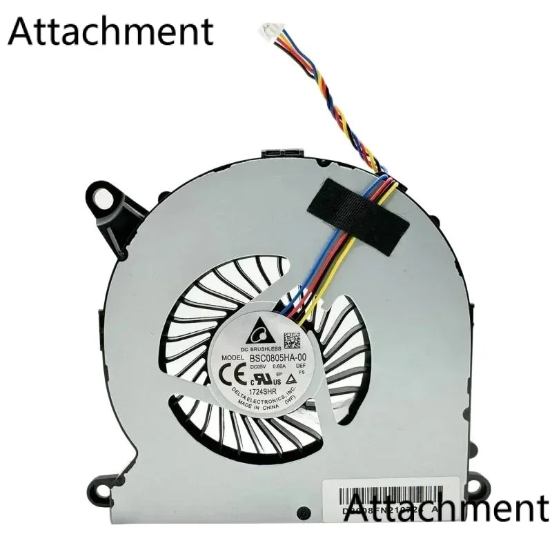 For Intel nuc8i7beh nuca8 i3 i5 i7 computer CPU cooling fan BSC0805HA-00 dc05v 0.60a 4 pin new original