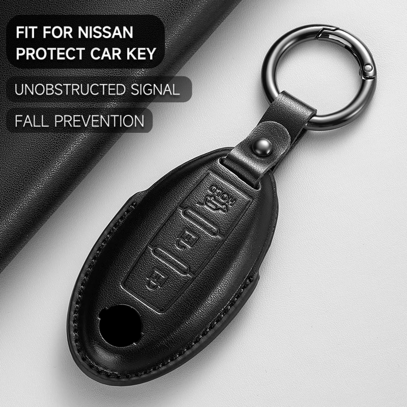 الجلود غطاء مفتاح السيارة حماية قذيفة المفاتيح لنيسان X-Trail T33 قاشقاي J12 ألتيما Teana ماكسيما كويست باترول مورانو