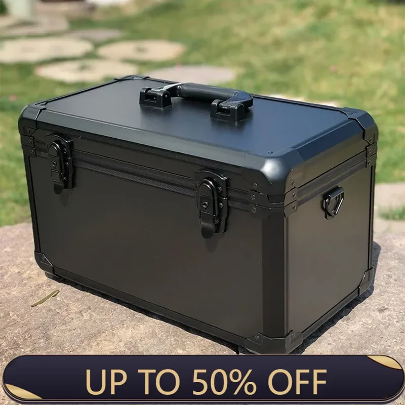 Aluminum Organizer Suitcase Large Hard Case Tool Storage Box Multifunctional Waterproof Safe Portable Toolbox For Car Mechanic