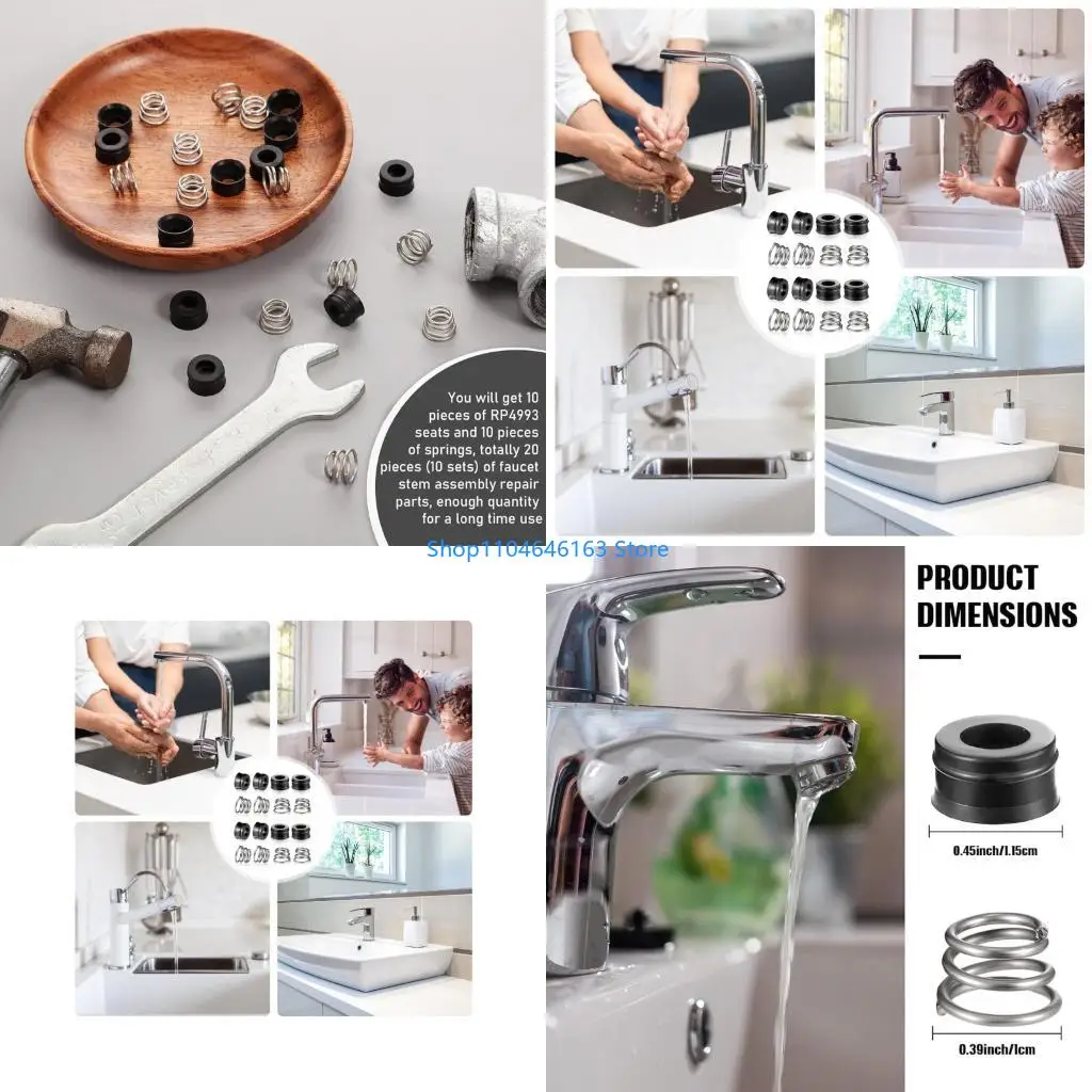 

8pcs смеситель сбоя в сборе RP4993 Уплотнения и пружины для ванной кухни