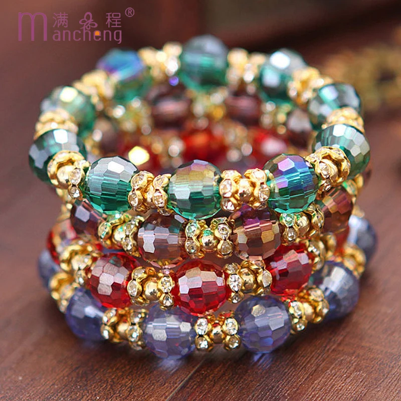 fnaf 2 rupee item Bohemia Crystal Beads Bracelet Pulseras Women Kpop Wedding Jewelry Gift Lanyard سكسي اطفال صغار Wholesale