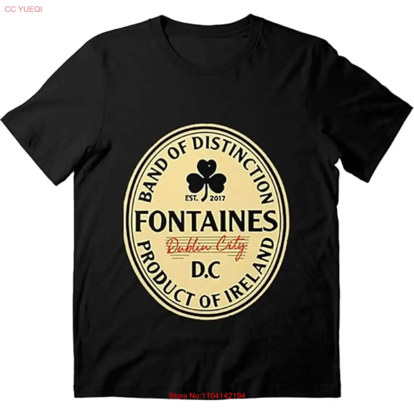 Fontaines D C T Shirt vintage Washed Comfortable Breathable Stretched Soft Casual Stylish homme Unisex Top For Everyday Wear