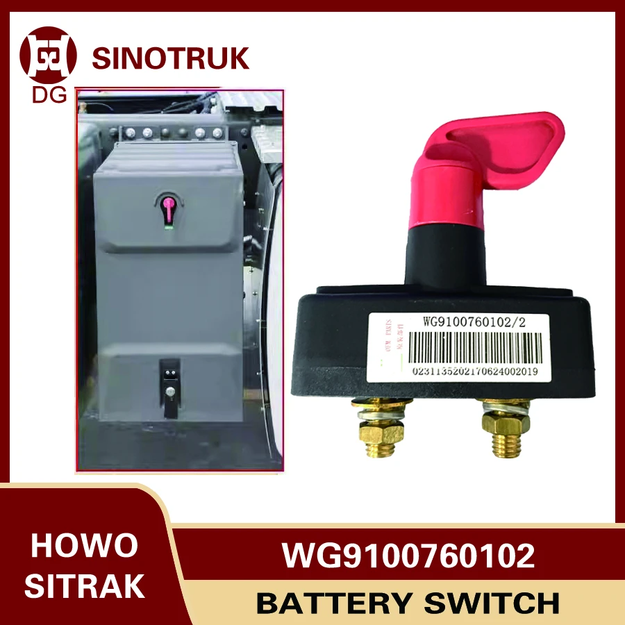 Sinotruk HOWO T5g A7 T7h Sitrak C7h Power Switch Wg9100760102