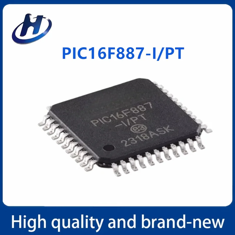 10Pcs-50Pcs/LotBrand New Original  PIC16F887-I/PT PIC16F887 TQFP-44 Integrated circuit