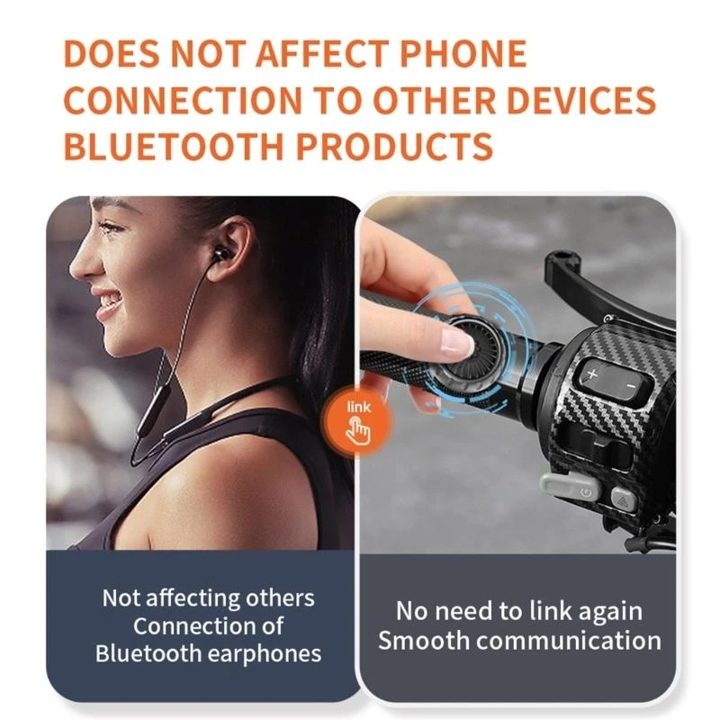 

Wireless Bluetooth-compatible PTT Walkie-Talkie Control Button Adjustable Strap