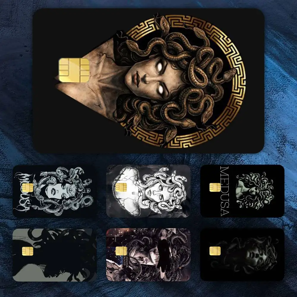 

Greek Mythology Art Medusa Phone Credit Card HD Stickers Easy to replace, change card style anytime as you like