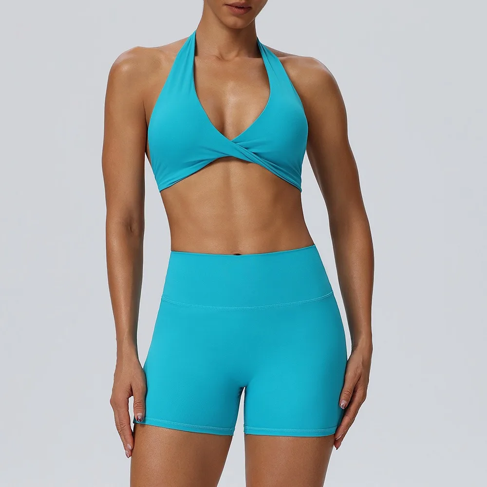 Summer 2PCS Yoga Suit Sports Set Women Quick-Dry Gym Set Women Tracksuit Running Workout Yoga Clothing Sports Bra