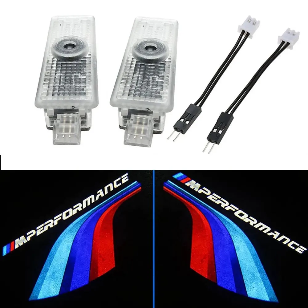 

2 шт. светодиодных проекторов-наклеек для дверей автомобиля BMW M 1, 3, 5, 7 серий (E90, E91, E92, E60, E61, F10, F07, E63, E64, F12, F30, X5)