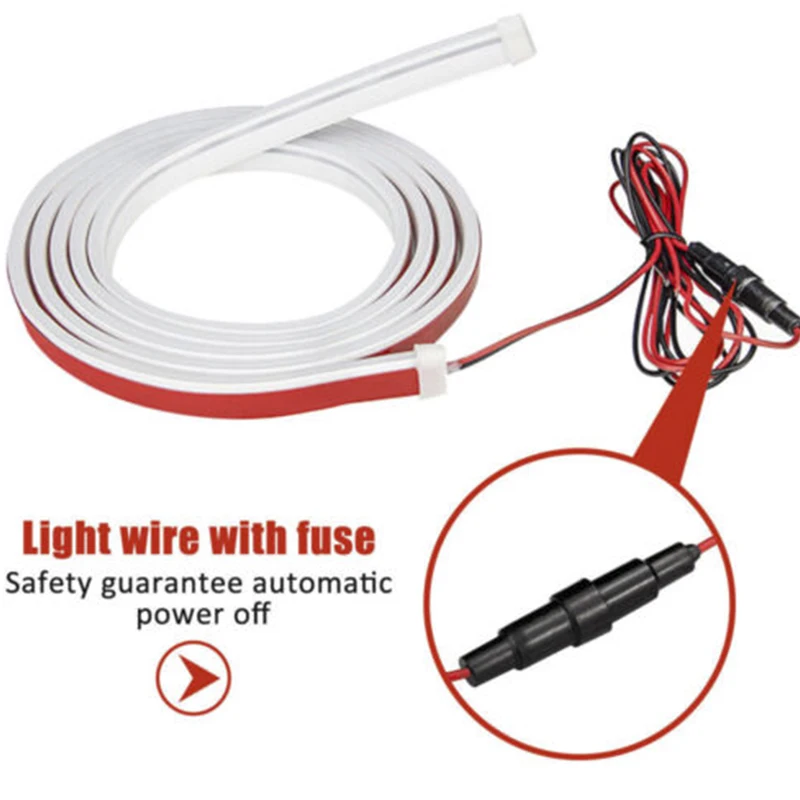 120-180cm Scan Start Up Dynamic Car LED Hood Signal Light Strip DRL Daytime Running Light Auto Tuning Decorative Headlight Strip