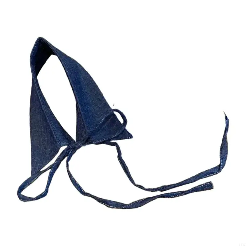 

15YC Elegant Denims Collar Stylish Layering Comfortable Collar Versatiles Collar