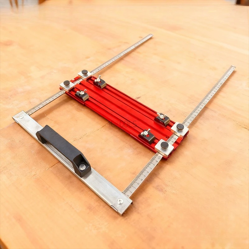 

190/500mm Aluminum Alloy Base Plate for Cutting Machine Woodworking Adjustable Edge Positioning Bracket Guide Positioning Tool