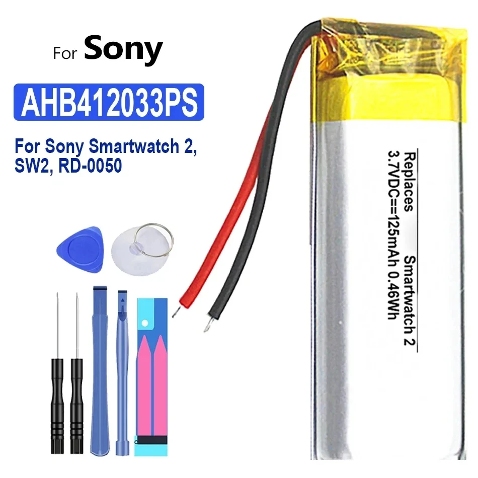 Аккумулятор AHB412033PS для Sony Smartwatch 2,SW2, RD-0050, 125 мАч