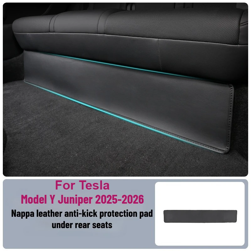 For Tesla Model Y 2025 Juniper Rear Seat Anti-Kick Pad Interior Corner Guard Strip Cover Anti-Scratch Protector Car Accessories