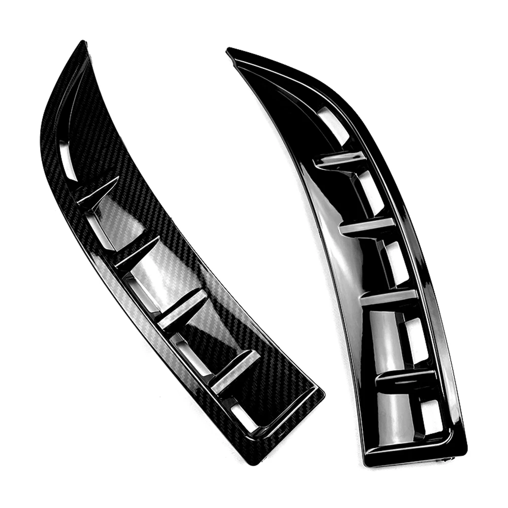2x ABS Styling Front Wheel Bumper Vent Hood Fender Moulding Cover For Mercedes Benz CLA C118 2020 2021