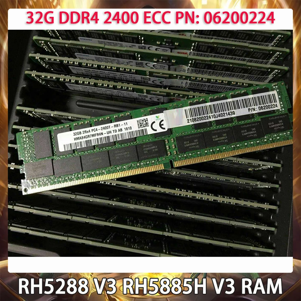 1 Pcs RAM For HUAWEI RH5288 V3 RH5885H V3 32GB DDR4 2400MHz ECC PN: 06200224 32G Server Memory