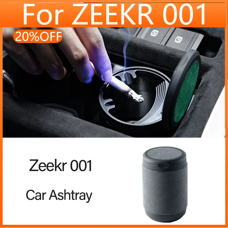 For Zeekr 001 X 2021 2022 2023 Car Ashtray Multi-functional Creative Inside The Car With Ashtray One Button Open Cover With Ligh