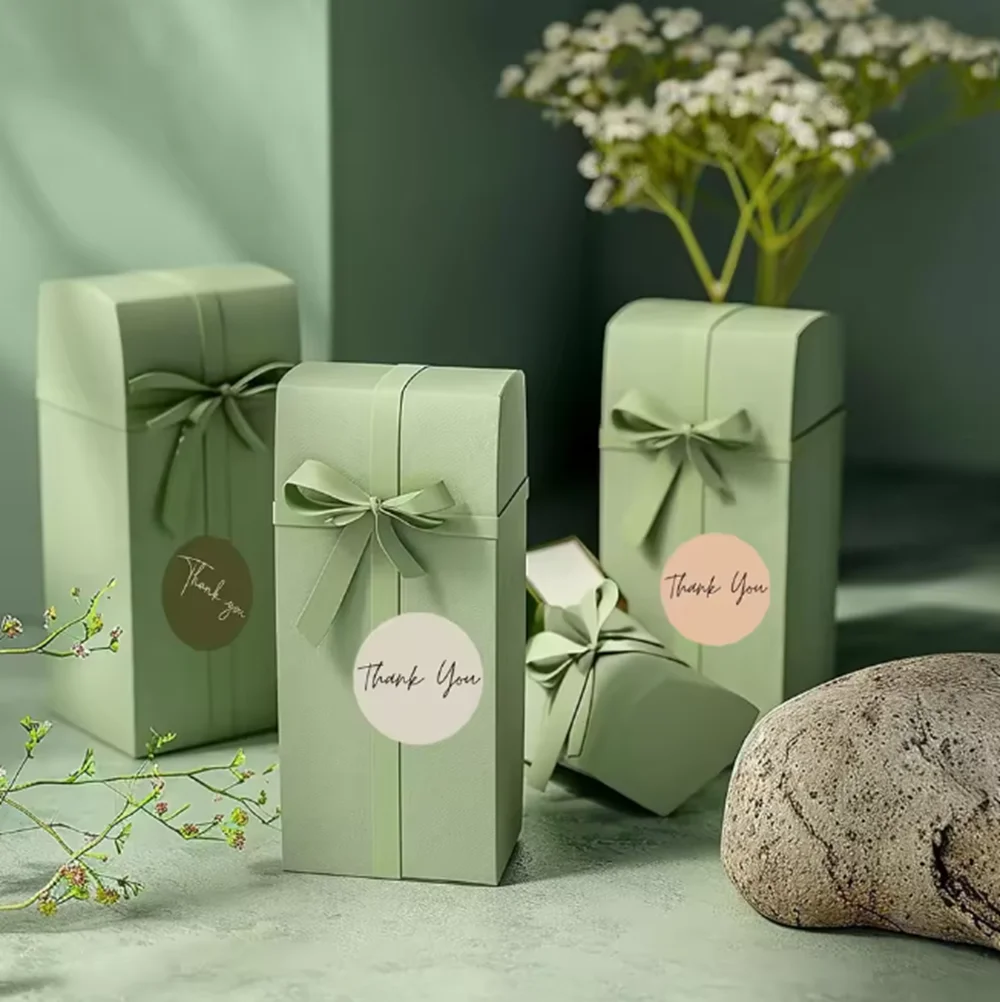 500 قطعة ملصقات شكرًا لك على ملصقات ختم المغلف تغليف الهدايا ديكور حفلة عيد ميلاد سكرابوكينغ ملصقات القرطاسية #4