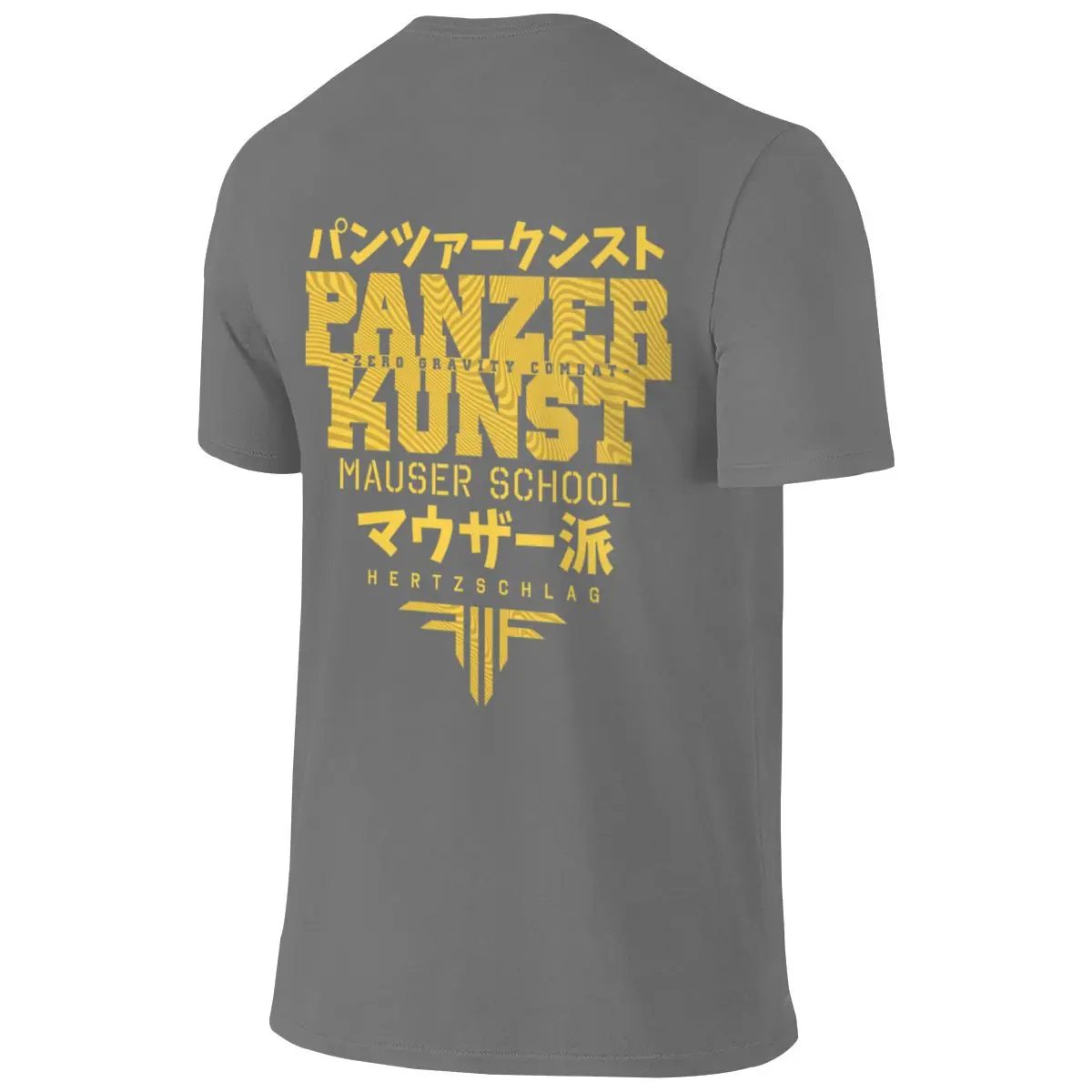 Panzer Kunst Casual Reversible T-shirt Japanese Style City Boy High-Definition Printing Basic Tee