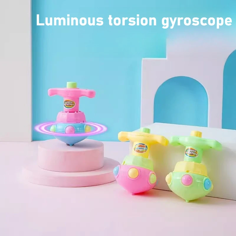 

1-4 шт., светящийся топ в форме лотоса, вращающаяся излучающая со световой вспышкой, детская игрушка, разноцветный светящийся гироскоп, забавная игра для девочек и мальчиков