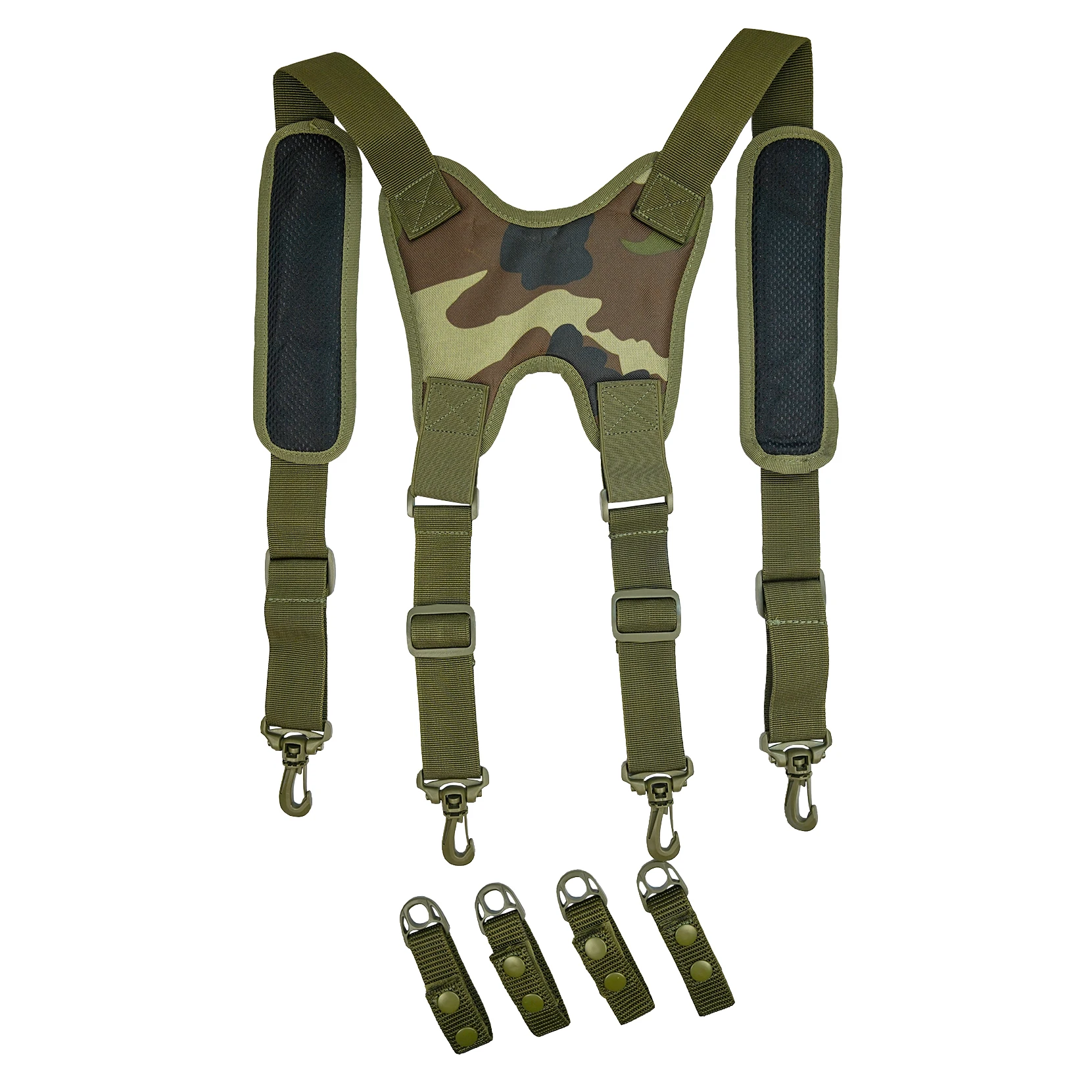 MeloTough Tactical Harness Tactical Suspenders 1.5 inch Police Suspenders for Duty Belt Suspender Adjuster Braces For Man