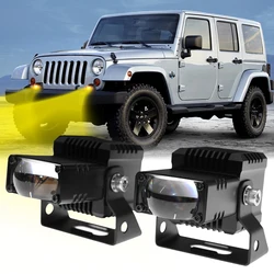 Senlo2PC 54W Grile LED Light Pods Car Front Headlight Motorcycle ATV UTV Projector Lens Car Fog Offroad 10000LM with Fan 12V 24V