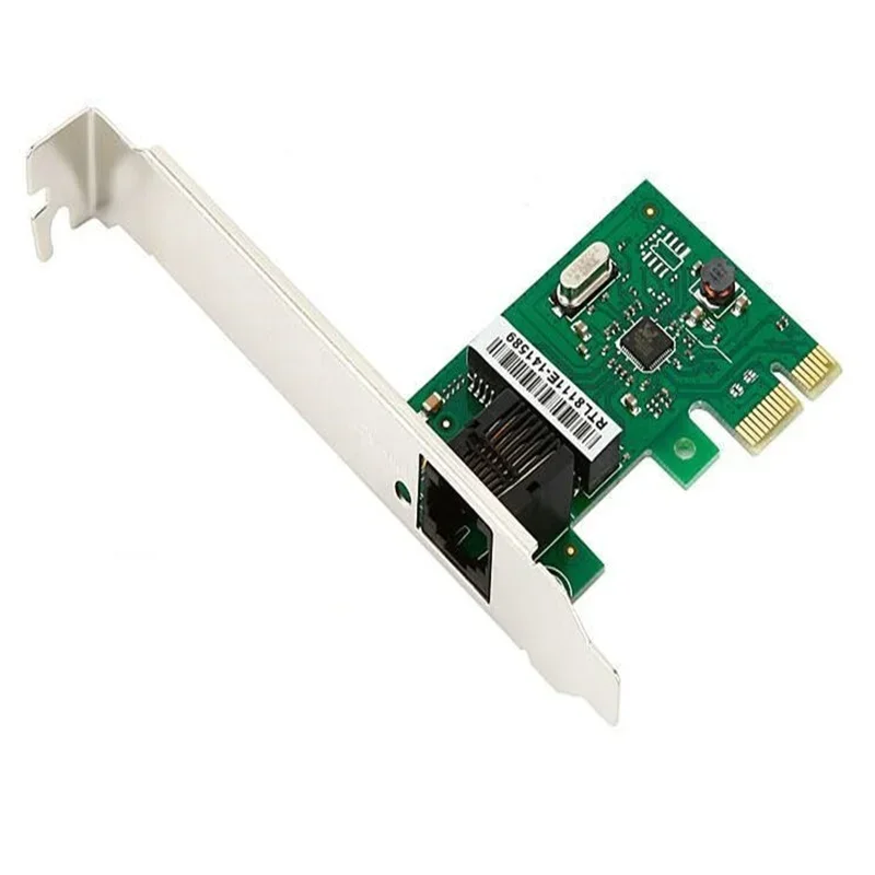 

Gigabit Ethernet LAN PCI Express PCI-e Network Controller Card Small plate RTL8111E chipest