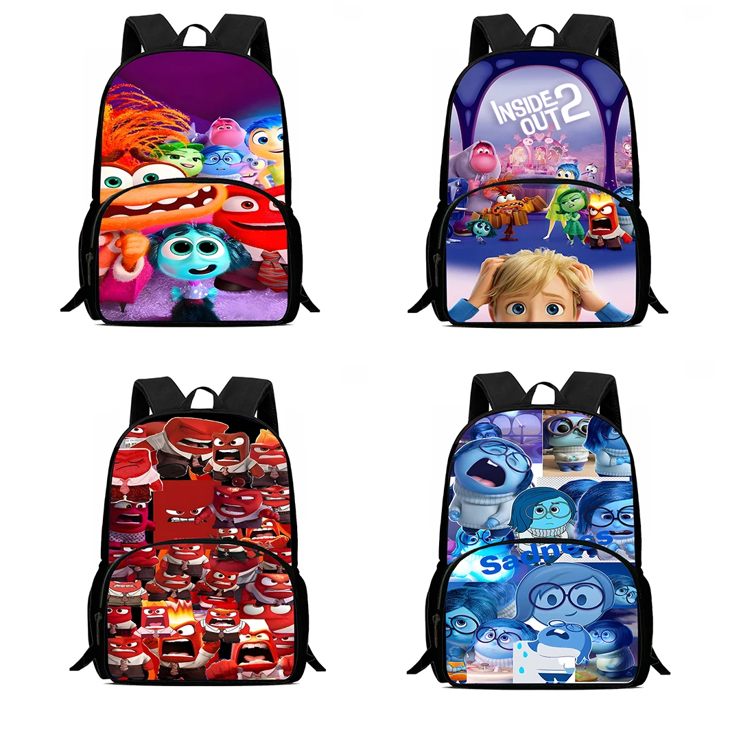 Kids Backpacks Cute Inside Out Boys and Girls Student Birthday Gift Child School Bags Large Capacity Camping Durable Rucksack