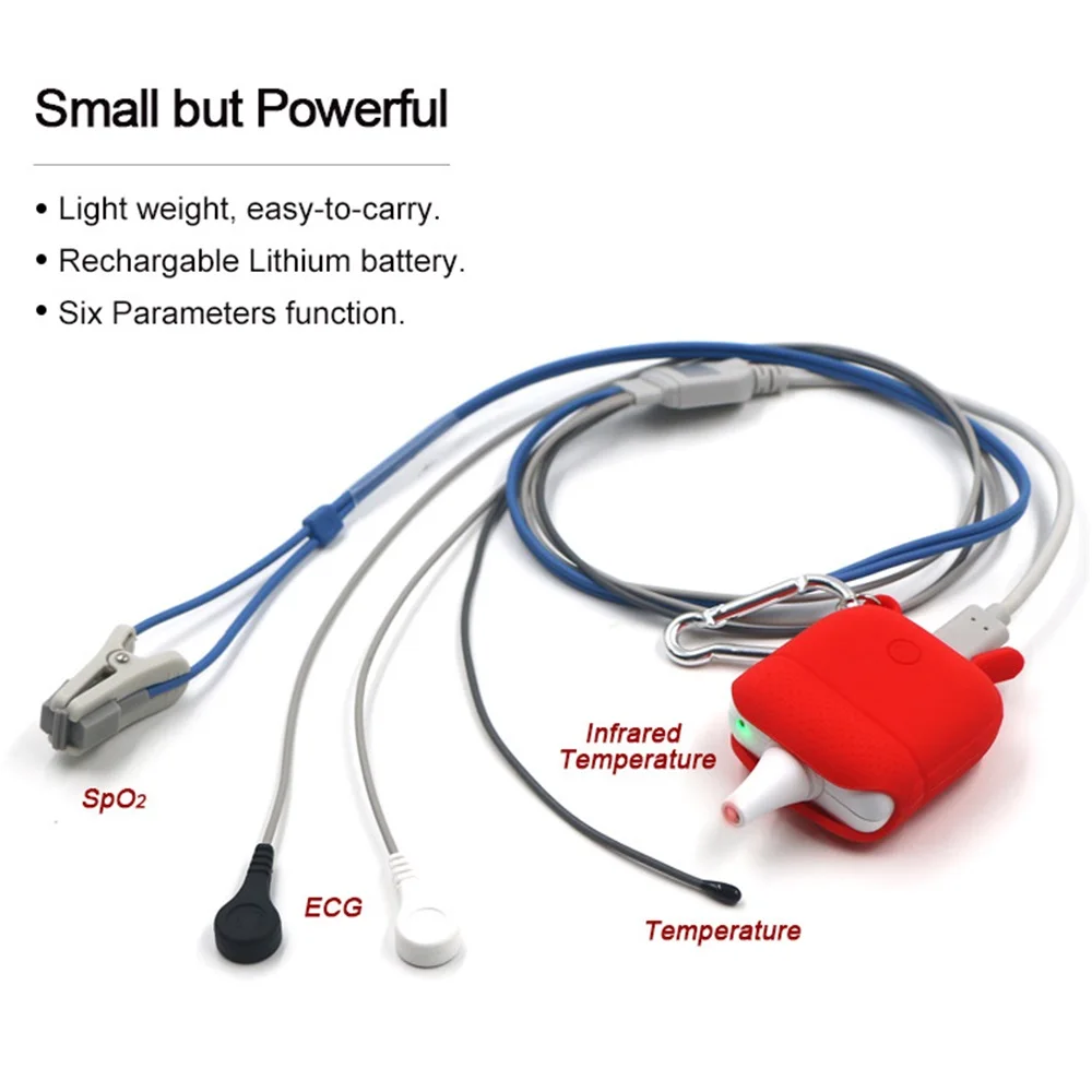 Bluetooth VET Veterinary Pulse Oximeter Vet Smart Wear SPO2 Pulse Rate ECG Monitor IOS APP