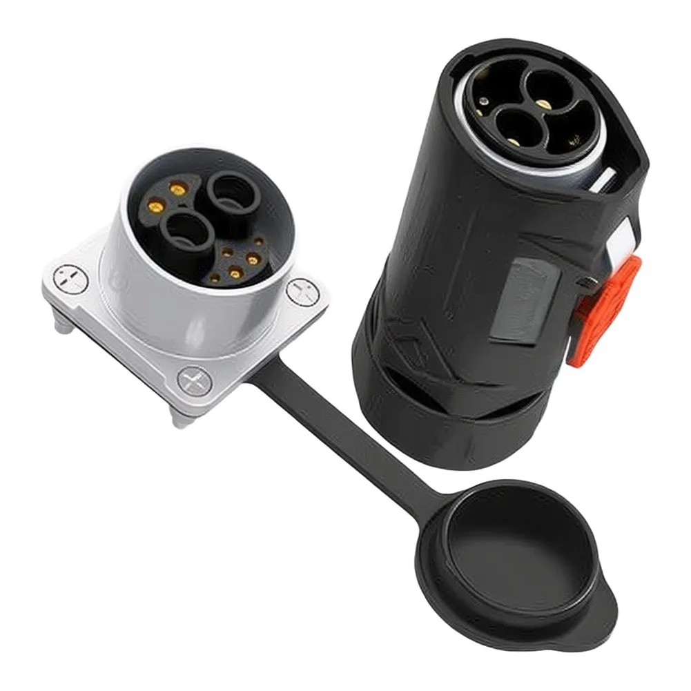 MJ32 2P120A Self Locking Circular Connector Male Socket Female Power IP67 Waterproof For New Energy Vehicle Charging Pile
