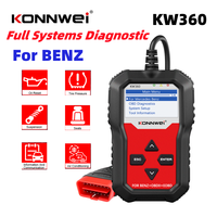 KONNWEI KW360 OBD2 Car Scanner OBDII Auto Diagnostic For Mercedes-Benz Full Systems Diagnostic Tool W212 ABS Airbag Oil Reset
