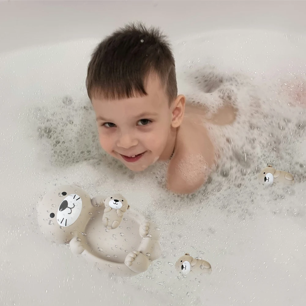 Jouets de bain pour bébé, 1 600 loutres et 3 loutres pour bébé, piscine pour enfants, plage, cadeau de jeu aquatique