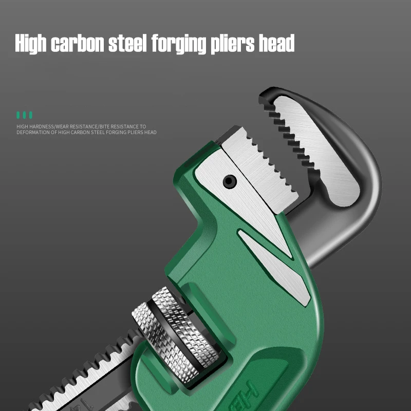 

45° Heavy Duty Pipe Wrench Industrial Plumbing Wrenches Torque Pliers Universal Plumbing Removal and Installation Tool Hand Tool